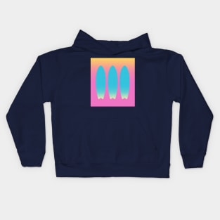 Fishboards sunset Kids Hoodie